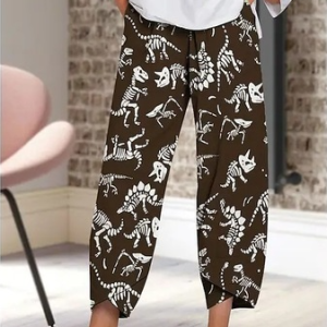 Printing Random Print Casual Pants, Pants, color:Color4|size:5XL, JustFashionNow