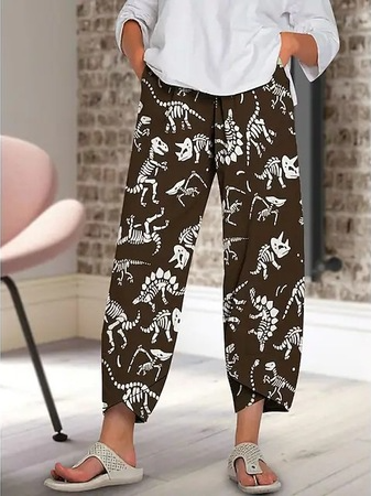Printing Random Print Casual Pants, Pants, color:Color4|size:5XL, JustFashionNow