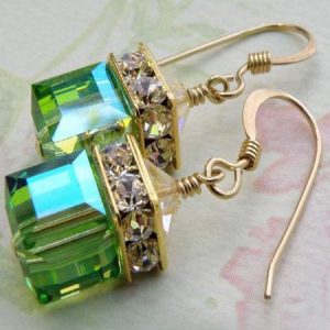 JFN  Earrings, Earrings, color:Green, JustFashionNow