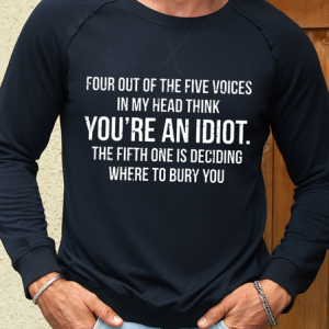 Men's Funny Sarcastic  Crew Neck Casual Text Letters Sweatshirt, color:Dark Blue|size:3XL, Lilicloth.com