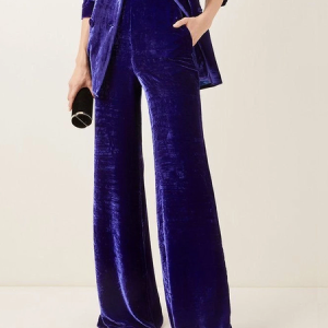 Urban Plain Regular Fit Fashion Straight Long Pants, Pants, color:Purple|size:XXL, Stylewe
