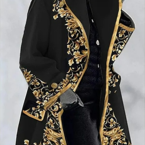 Women's Performances European Coat Costumes Court Style Uniforms Gothic Coat, Coats, color:Black|size:XXL, JustFashionNow