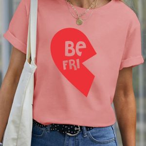 Lilicloth X Funnpaw Women's Best Friend Pet Matching T-Shirt, color:Pink|size:XXL, Lilicloth.com