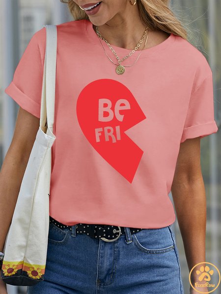 Lilicloth X Funnpaw Women's Best Friend Pet Matching T-Shirt, color:Pink|size:XXL, Lilicloth.com