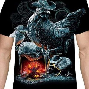 Printing Animal Crew Neck T-Shirt, T-Shirts, color:Color5|size:5XL, JustFashionNow