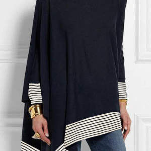Micro-Elasticity Simple Crew Neck Loose Long sleeve Shirt, Blouses and Shirts, color:Navyblue|size:XXL, Stylewe