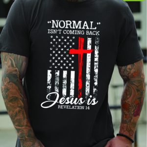 Men Jesus Waterproof Oilproof And Stainproof Fabric Casual T-Shirt, color:Deep Gray|size:3XL, Lilicloth.com