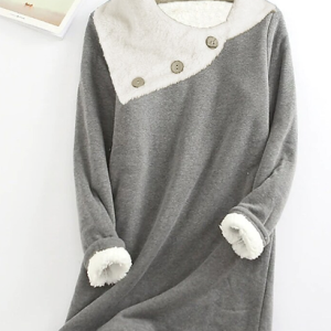 Others Fluff/Granular Fleece Fabric Casual Sweatshirt, Sweatshirts & Hoodies, color:Gray|size:XXL, JustFashionNow