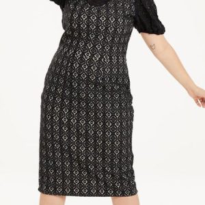 Plus Size Regular Fit Others Elegant Dress With No, Dresses, color:Black|size:4X, JustFashionNow
