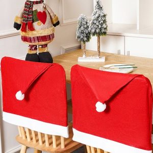 Christmas Table Covers Party Decorations Chair Covers, Home Decor, color:Red|size:One-size, Noracora