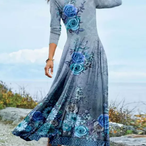 Floral Casual Dress, Dresses, color:Multicolor|size:XXL, JustFashionNow