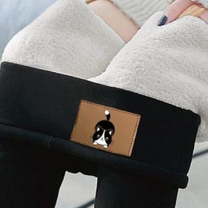 Fluff/Granular Fleece Fabric Casual Plain Pants, Pants, color:Black|size:XXL, JustFashionNow