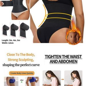 Waist Velcro Sports Yoga Fitness Elastic Abdominal Belt Body Shaping, Shapewear, color:Black|size:XL, JustFashionNow