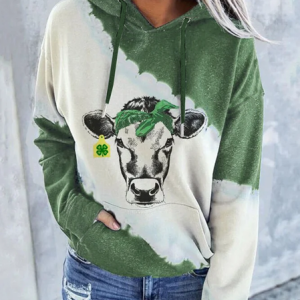 Casual Hoodie Ombre Hoodie, Hoodies & Sweatshirts, color:Green|size:3XL, Noracora