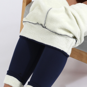 Casual Plain Natural Long Legging, Leggings, color:Navyblue|size:3XL, Noracora