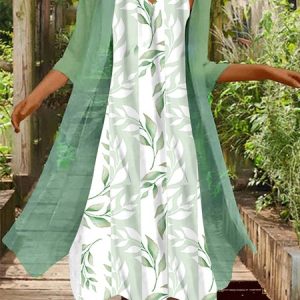 Vacation Two-Piece Set, Suit Set, color:Green|size:XXL, JustFashionNow