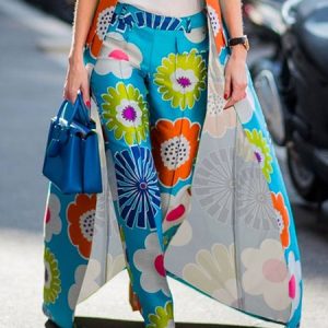 Floral Regular Fit Urban Fashion Pants, Pants, color:Multicolor|size:XXL, Stylewe