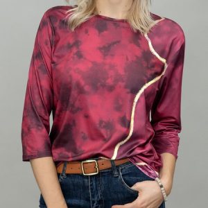 JFN Crew Neck Colorblock Casual Sweatshirt, T-Shirts, color:Wine Red|size:5XL, JustFashionNow