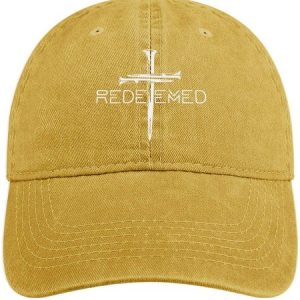 Men's /Women's Rededmeo Funny Graphic Printing Regular Fit Adjustable Denim Hat, color:Yellow|size:One-size, Lilicloth.com