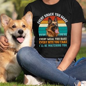 Lilicloth X Funnpaw Women's Every Snack You Make Every Meal You Bake Every Bite You Take I'll Be Watching You T-Shirt, color:Black|size:L, Lilicloth.com