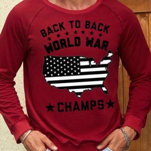 Men’s Map of United States Casual Loose Sweatshirt, color:Red|size:3XL, Lilicloth.com