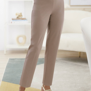Loose Plain Casual Pants, Pants, color:Khaki|size:XXL, JustFashionNow