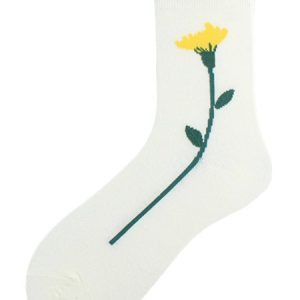 1pair Floral Cute Mid-calf Socks, Socks, color:Color7|size:One-size, JustFashionNow