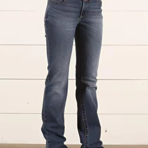 Casual Plain Denim Jean Without Belt, Jeans, color:Deep Blue|size:XXL, JustFashionNow
