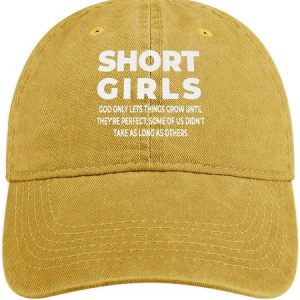 Men's /Women's Short Girls God Only Things Grow Until They Perfect  Funny Graphic Printing Regular Fit Adjustable Denim Hat, Women's Hats, Lilicloth.com