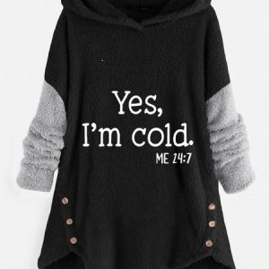 Casual Long Sleeve Hoodie Printed Top, Sweatshirts & Hoodies, color:Black|size:XXL, JustFashionNow
