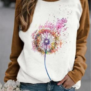 Loose Casual Sweatshirt, Sweatshirts & Hoodies, color:Khaki|size:3XL, JustFashionNow