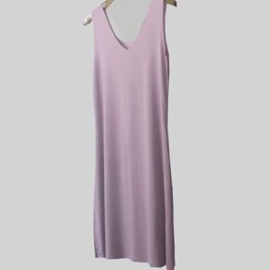 Women Plain Breathable Comfortable No Trace Vest Nightdress, Loungewear & Sleepwear, color:lavender|size:5XL, JustFashionNow