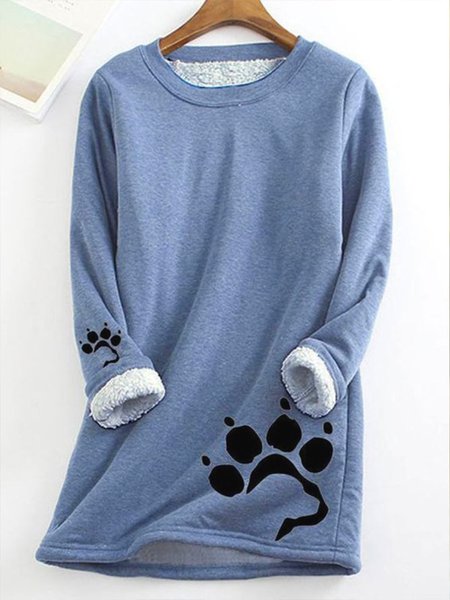Casual Long sleeve Loose Sweatshirt, Hoodies&Sweatshirts, Lilicloth.com