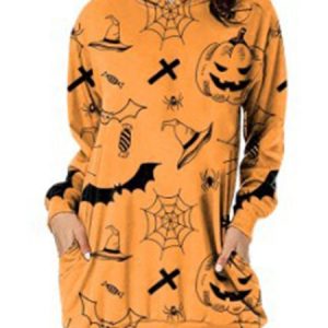 Casual Printing Halloween Hoodie, Sweatshirts & Hoodies, color:Color22|size:XXL, JustFashionNow