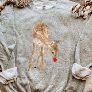Women's Snowflake Elk Pattern Round Neck Long Sleeve Pullover Sweatshirt Christmas, Sweatshirts & Hoodies, color:Gray|size:3XL, JustFashionNow