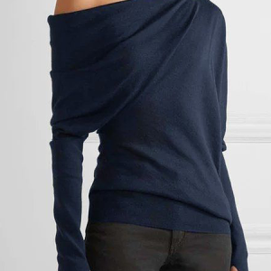 High Elasticity Regular Fit Asymmetrical Long Sleeve Urban Shirt, Blouses and Shirts, color:Navyblue|size:XXL, Stylewe