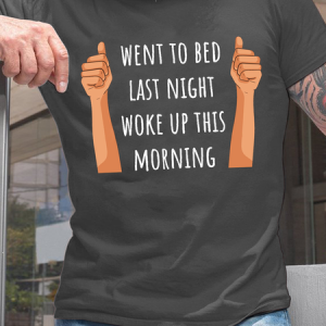Men's Funny Old Age Woke Up This Morning Cotton Text Letters T-Shirt, T-shirts, Lilicloth.com
