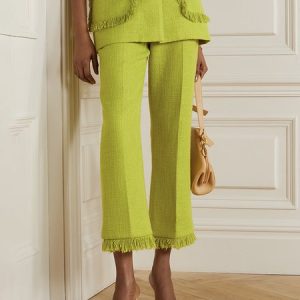 Plain Elegant Regular Fit Fashion Pants, Pants, color:As Picture|size:XXL, Stylewe