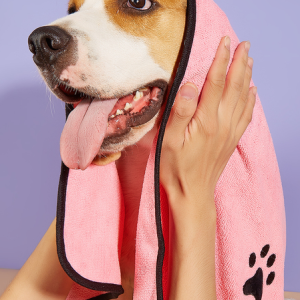 Lilicloth X Funnpaw Pet Bath Towel Dog Bathrobe, color:Nudepink|size:One-size, Lilicloth.com