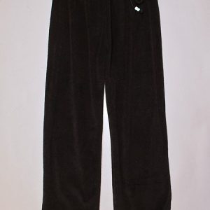 JFN Vacation Casual Loose Soft Solid Elastic Waist Knit Blue Capris Pants, Pants, color:Black|size:XXL, JustFashionNow