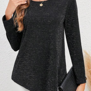 Crew Neck Loose Casual T-Shirt, T-Shirts, color:Deep Gray|size:XXL, JustFashionNow