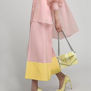 Loose Urban Fashion Color Block Pants Straight pants, Pants, color:Pink|size:XS, Stylewe