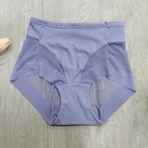 Breathable Comfortable Non-marking High Elastic High Waist Underpants, Briefs, color:Blue|size:3XL, JustFashionNow