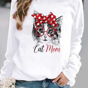Casual Crew Neck Christmas Sweatshirt, Hoodies & Sweatshirts, color:Color3|size:3XL, Noracora