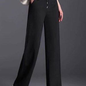 Plain Pants With No, BOTTOM, color:Black|size:4X, Noracora