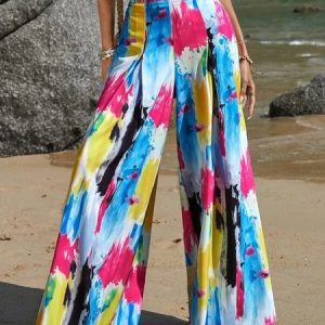Ombre Casual Loose Pants, Pants, color:Blue|size:XXL, JustFashionNow