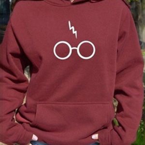 Casual Text Letters Loose Hoodie Hoodie, Sweatshirts & Hoodies, color:Wine Red|size:XL, JustFashionNow