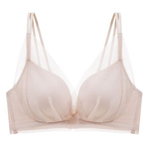 Plain Sexy Bra & Bralette, Lingeries, color:Pink|size:40/90C, Noracora