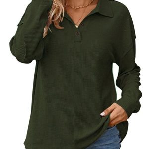 Casual Plain V Neck Regular Fit T-Shirt, T-Shirts, color:Army Green|size:XXL, JustFashionNow