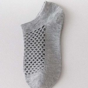 1pairs Breathable Hollow Out Ankle Socks, Socks, color:Gray|size:One-size, JustFashionNow